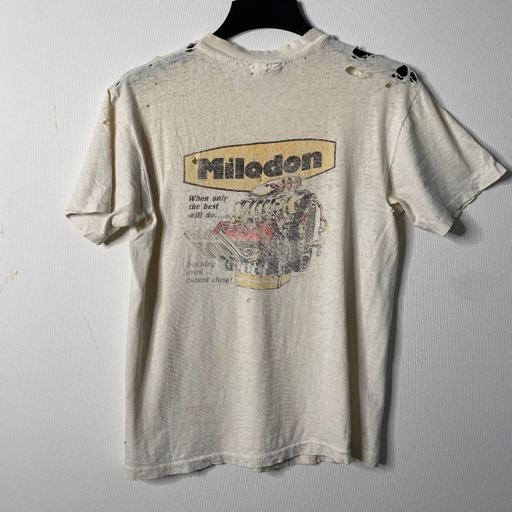 Vintage Milodon Shirt – White – XS
